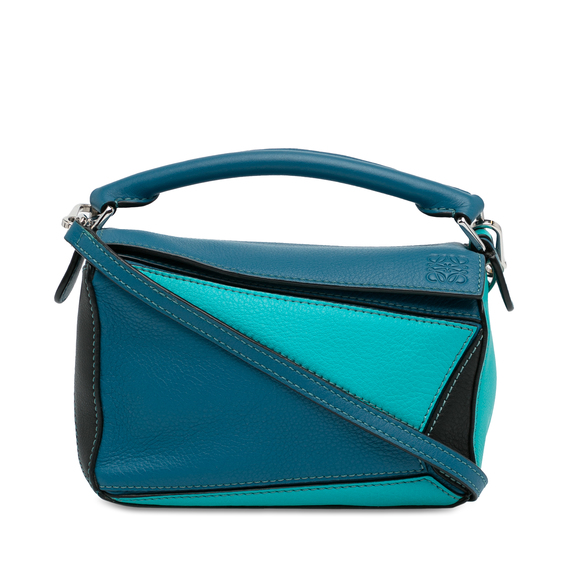 Pre-Loved LOEWE Mini Tricolor Calfskin Puzzle Satchel - Picture 1 of 12